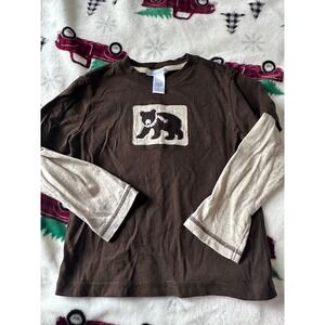 Janie and jack bear layered longsleeve tee 3T